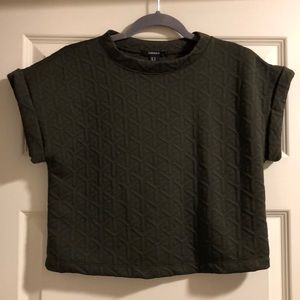 Forever 21 olive green Crop top